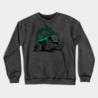 Green monster truck Crewneck Sweatshirt